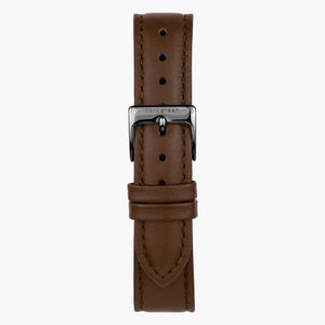 Cuero Marrón - Gun Metal - 36mm