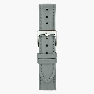 Cuero Gris - Plata - 28mm