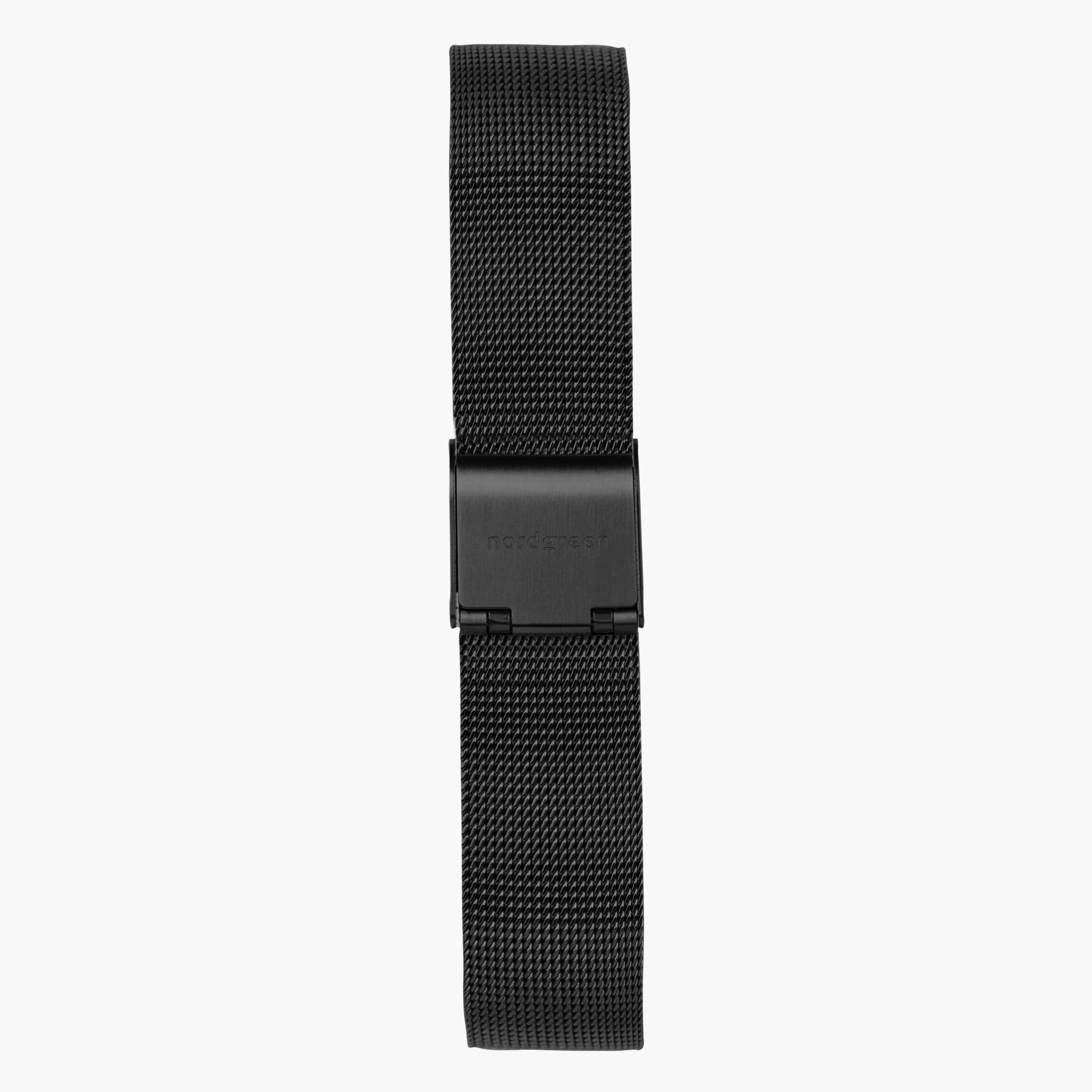 ST18POBLMEBL &Mesh urremme - sort - 18mm